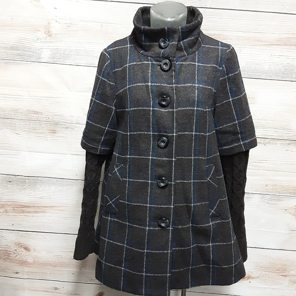 Anthropologie Jackets & Blazers - Anthropologie Idra swing Wool Blend  coat